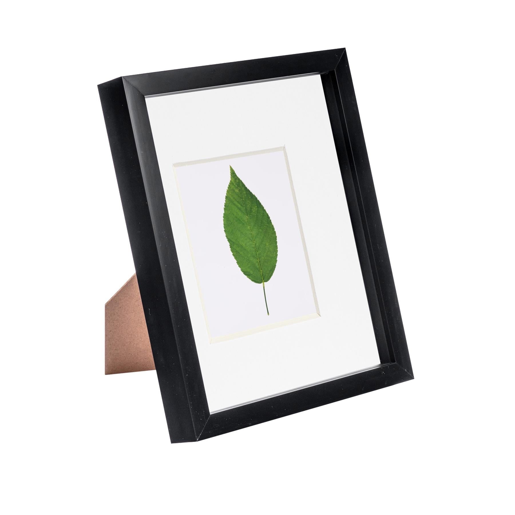 8 x 10 Black 3D Box Photo Frame - with 4 x 6 Mount