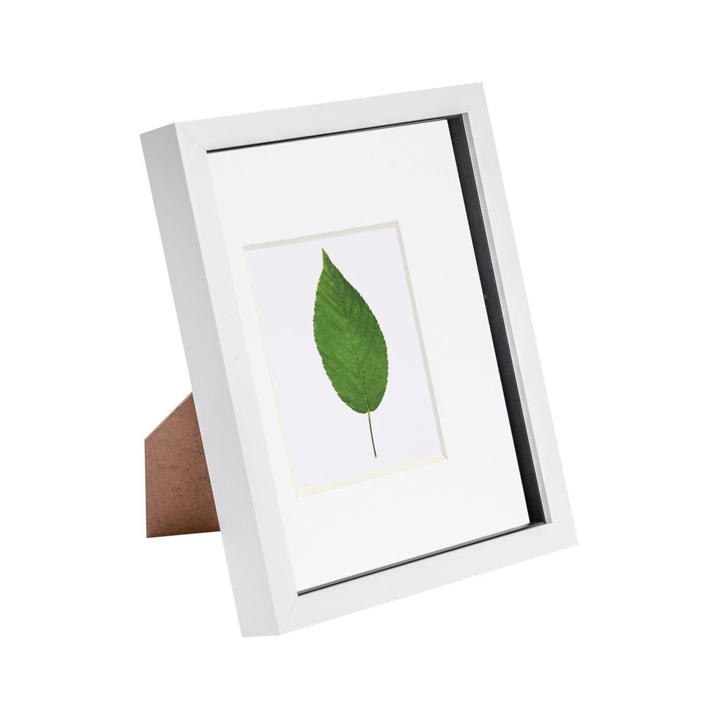 8 x 10 White 3D Box Photo Frame - with 4 x 6 Mount