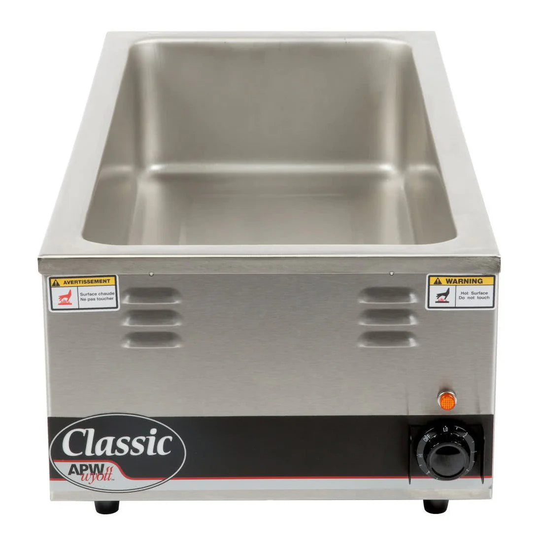 APW W-43V-120 12 x 27 Classic Countertop Warmer, 4/3 Size
