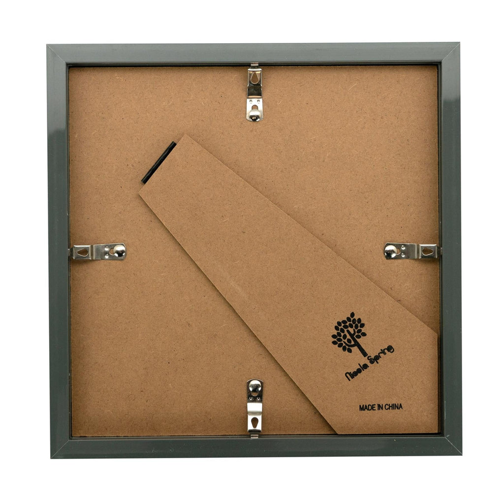 8 x 8 Grey 3D Box Photo Frame - with 6 x 6 Mount