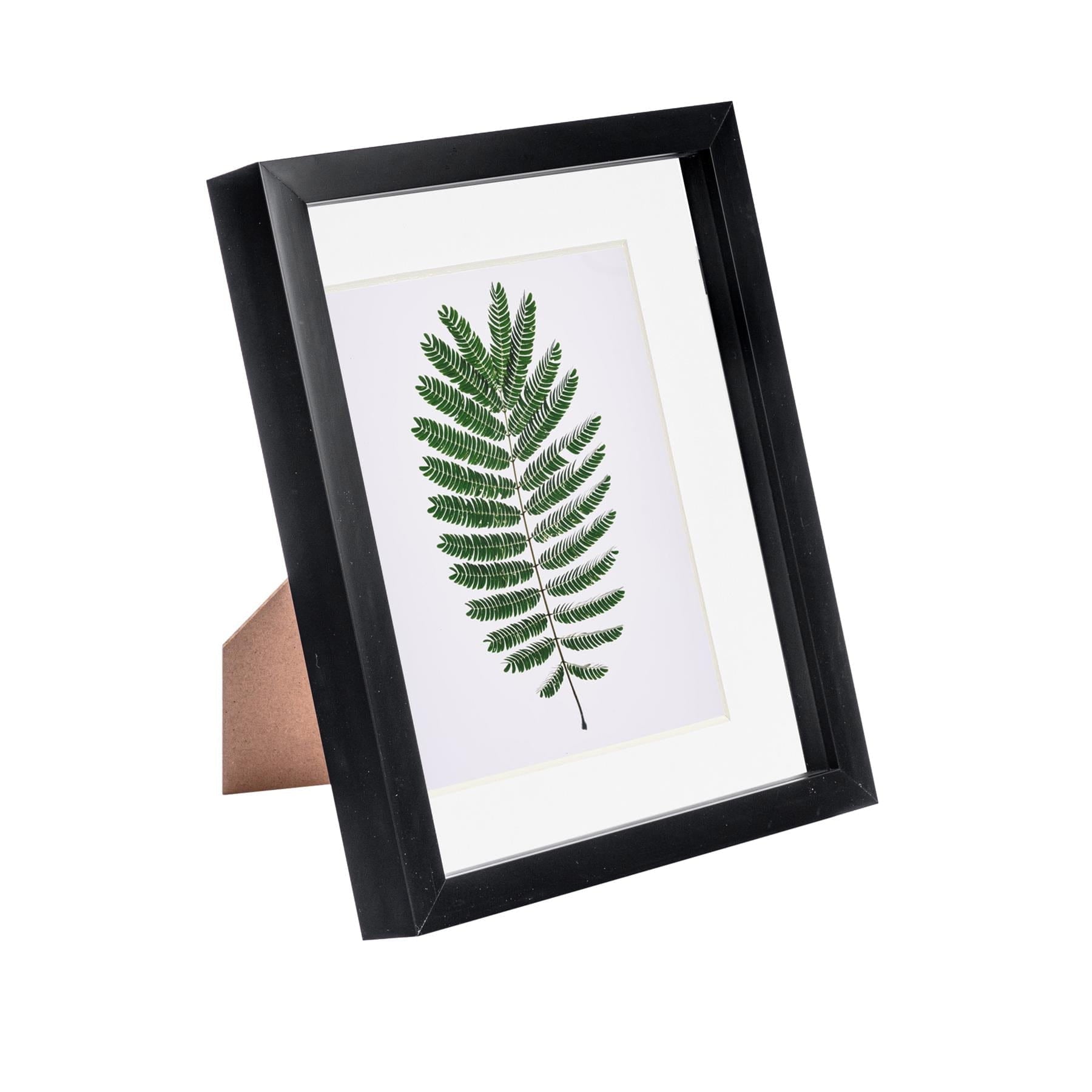 8 x 10 Black 3D Box Photo Frame - with 5 x 7 Mount