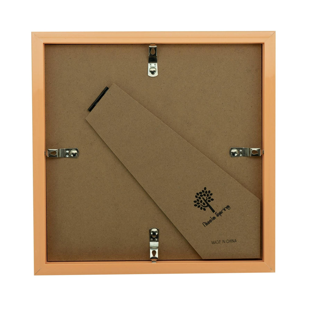 8 x 8 Light Wood 3D Box Photo Frame - with 4 x 4 Mount