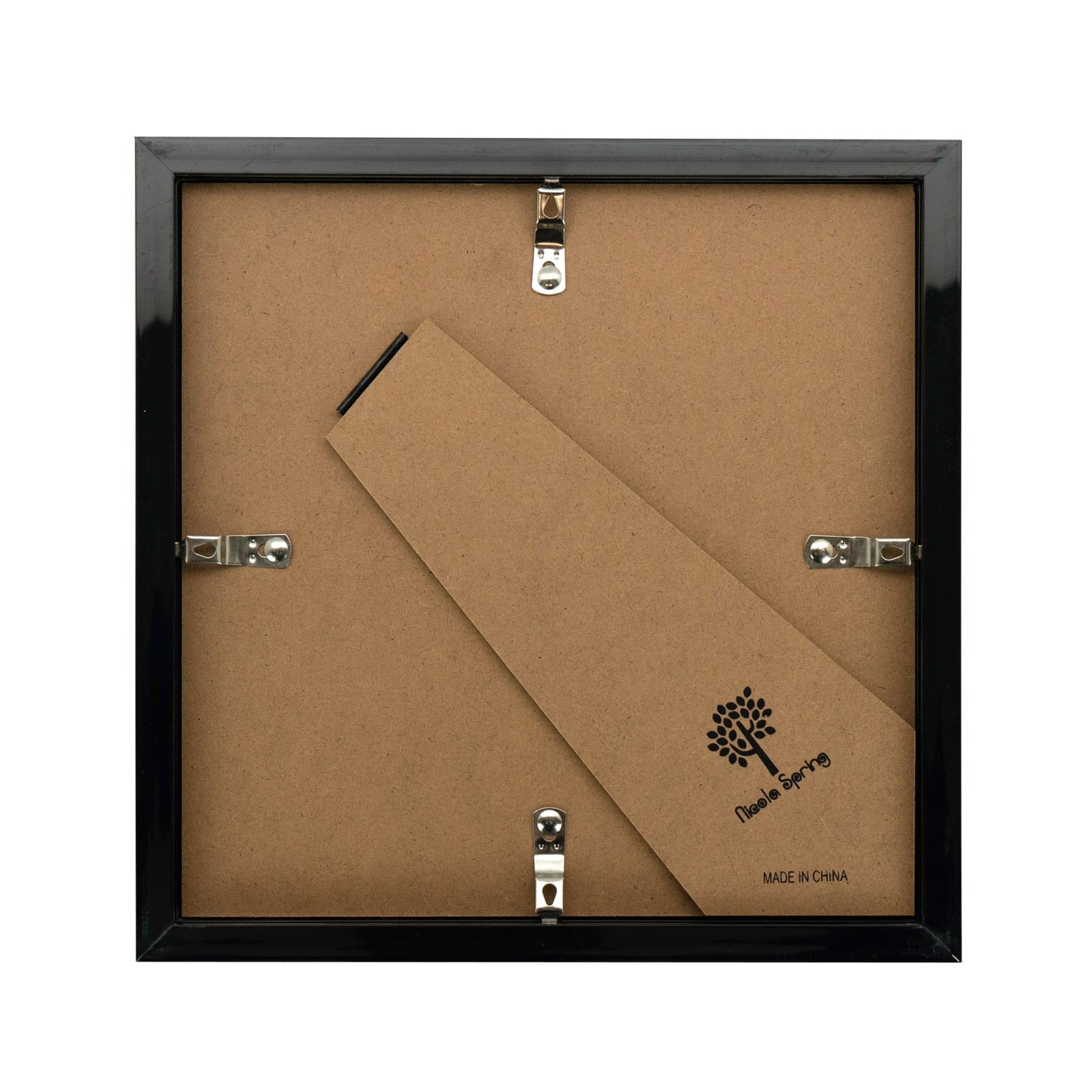 8 x 8 Black 3D Box Photo Frame - with 4 x 4 Mount