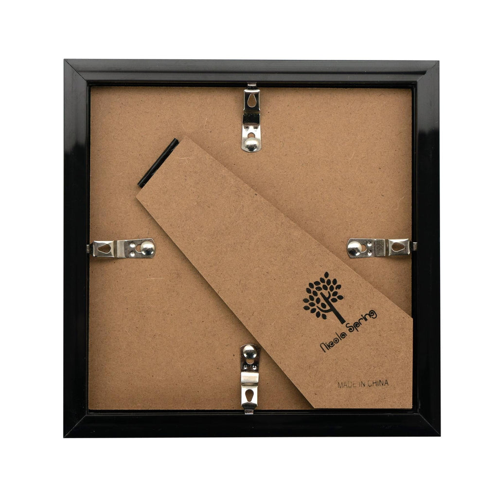 6 x 6 Black 3D Box Photo Frame - with 2 x 2 Mount