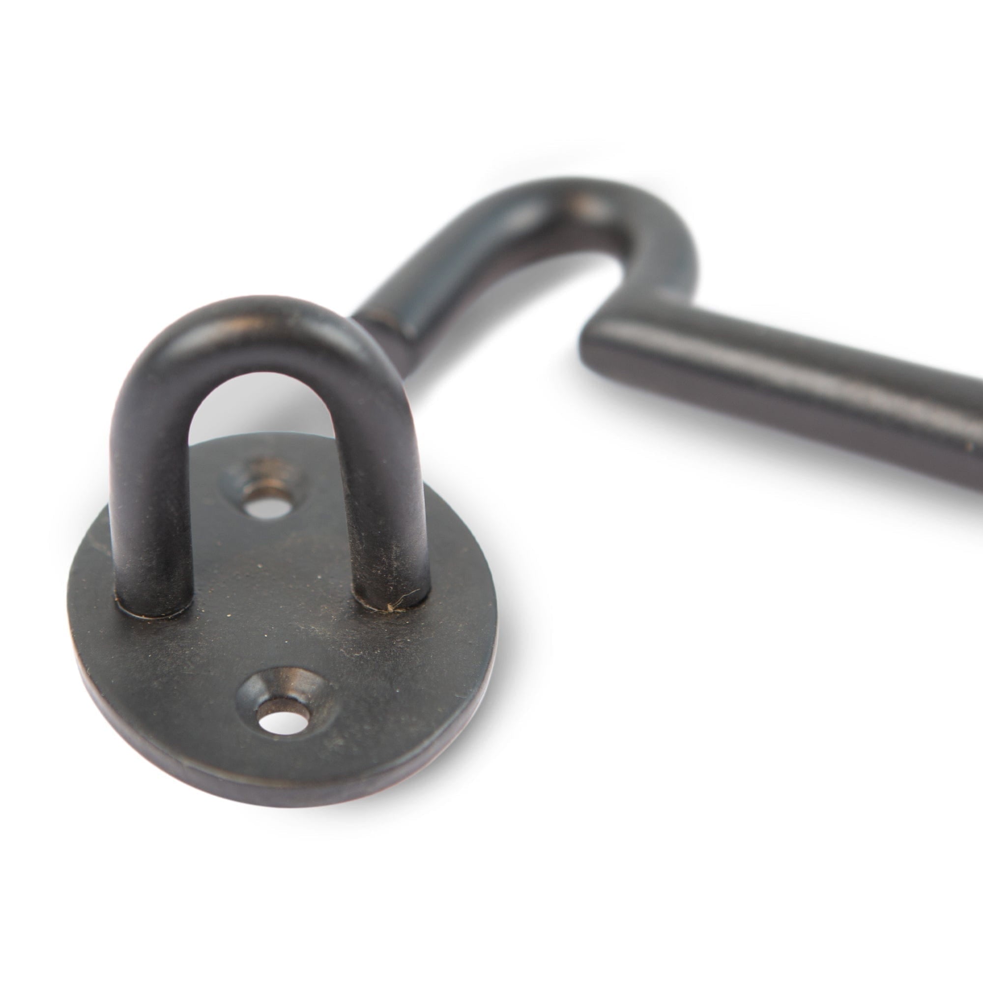 125mm Black Rustic Cabin Hook and Eye