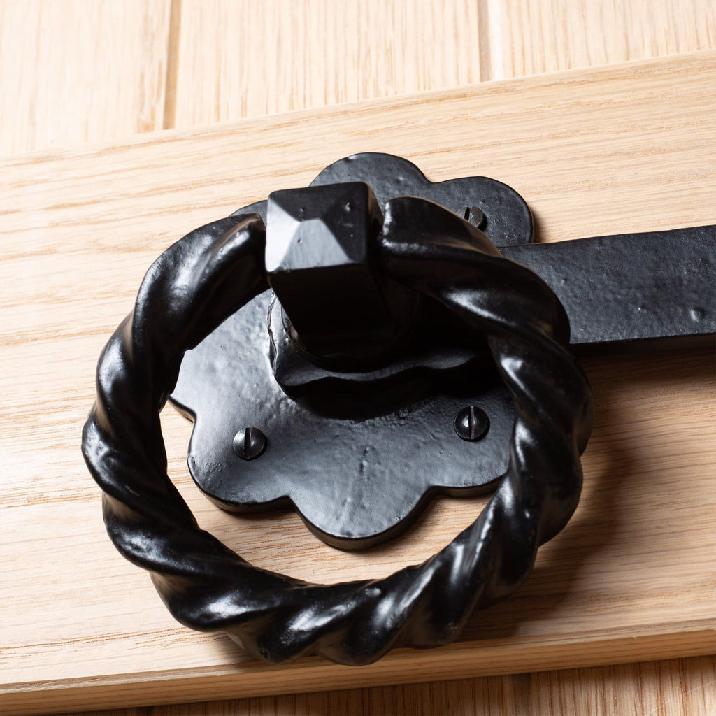 285mm Black Rose Ring Gate Latch