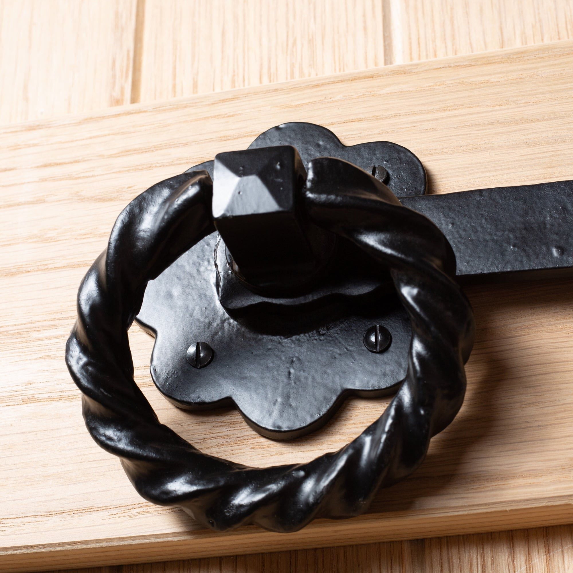 285mm Black Rose Ring Gate Latch