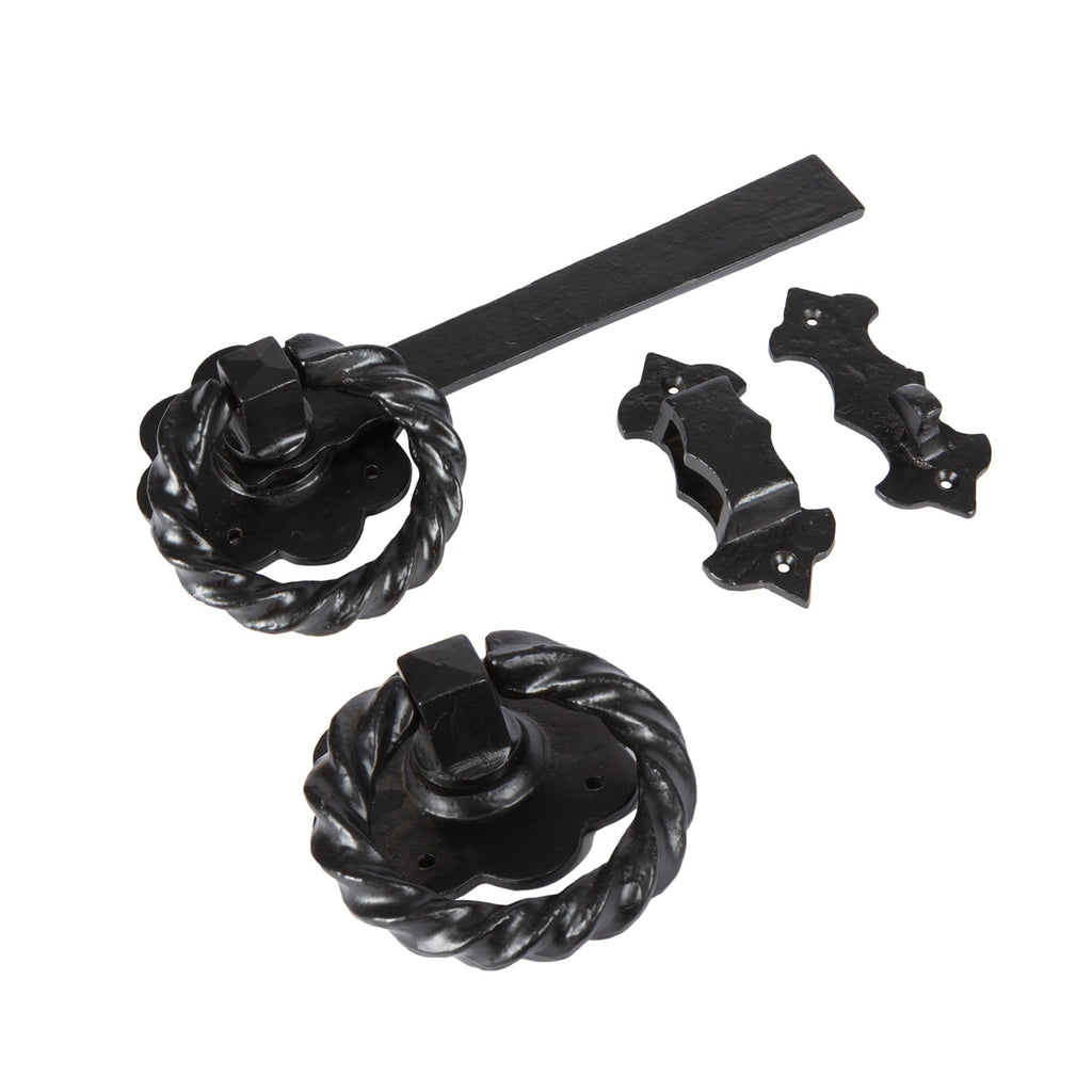 285mm Black Rose Ring Gate Latch