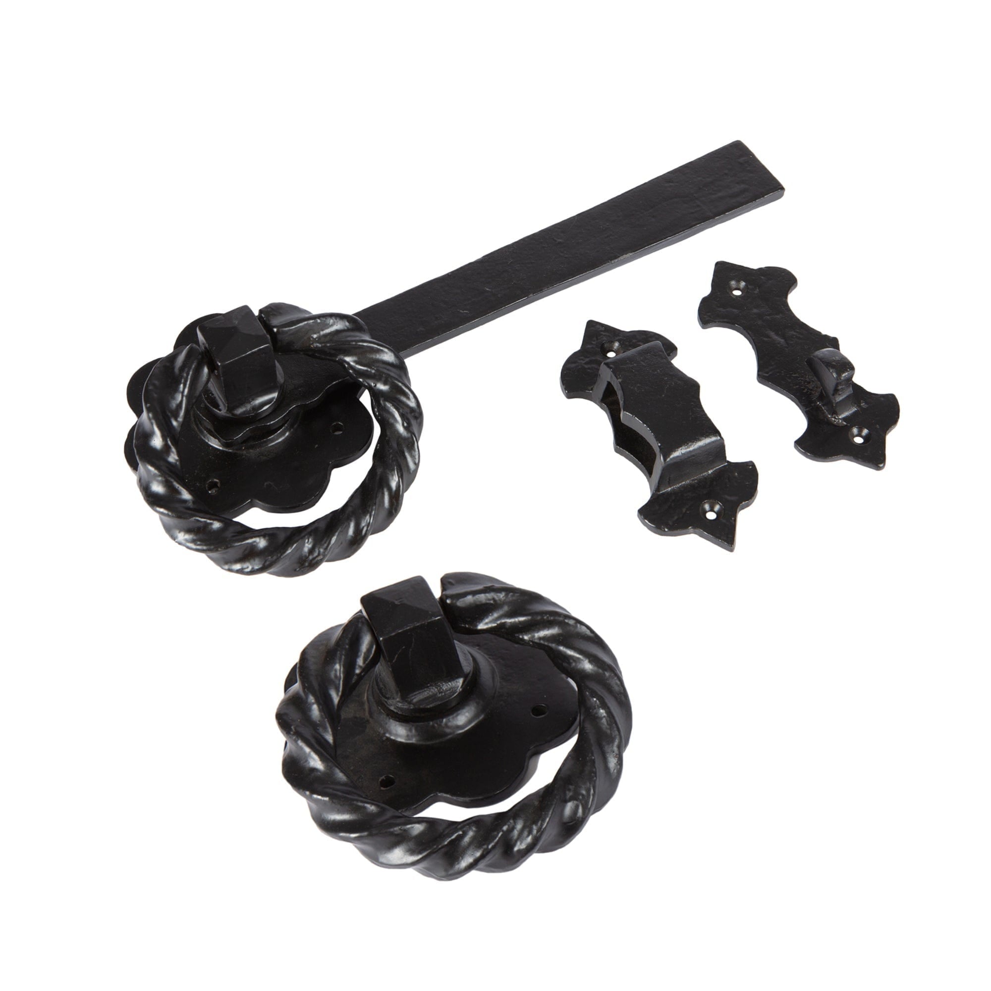 285mm Black Rose Ring Gate Latch