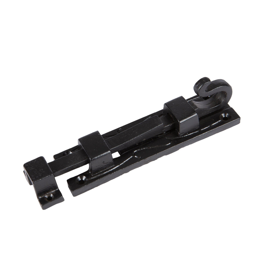 140mm Black Straight Shepherd's Crook Surface Bolt