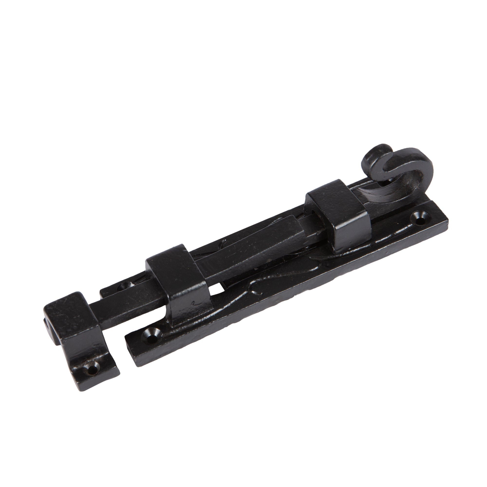 140mm Black Straight Shepherd's Crook Surface Bolt