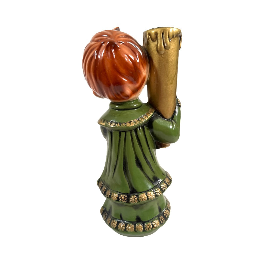 Vintage Star Choir Boy Candle Holder