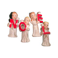 Commodore Heavenly Noel Angels Candle Holder Set