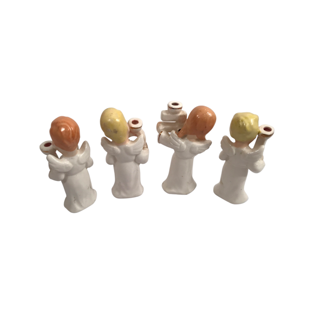 Commodore Heavenly Noel Angels Candle Holder Set