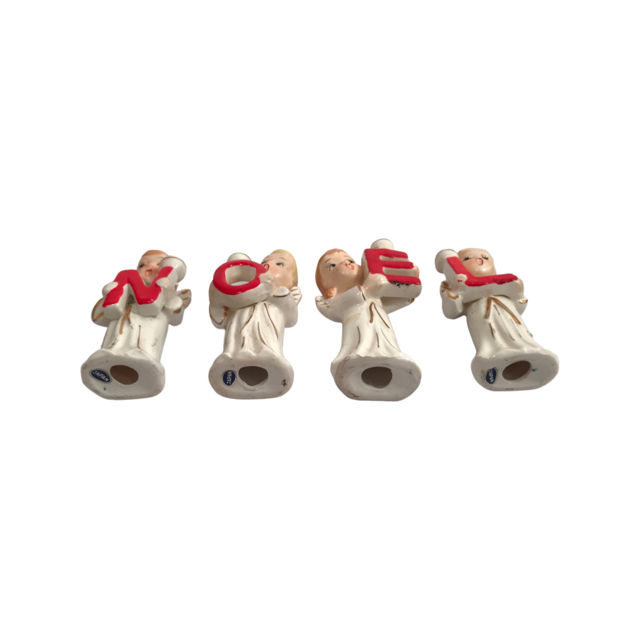 Commodore Heavenly Noel Angels Candle Holder Set