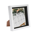 8 x 8 White 3D Box Photo Frame - with 6 x 6 Mount