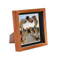 8 x 8 Dark Wood 3D Box Photo Frame - with 6 x 6 Mount