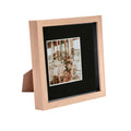 8 x 8 Light Wood 3D Box Photo Frame - with 4 x 4 Mount