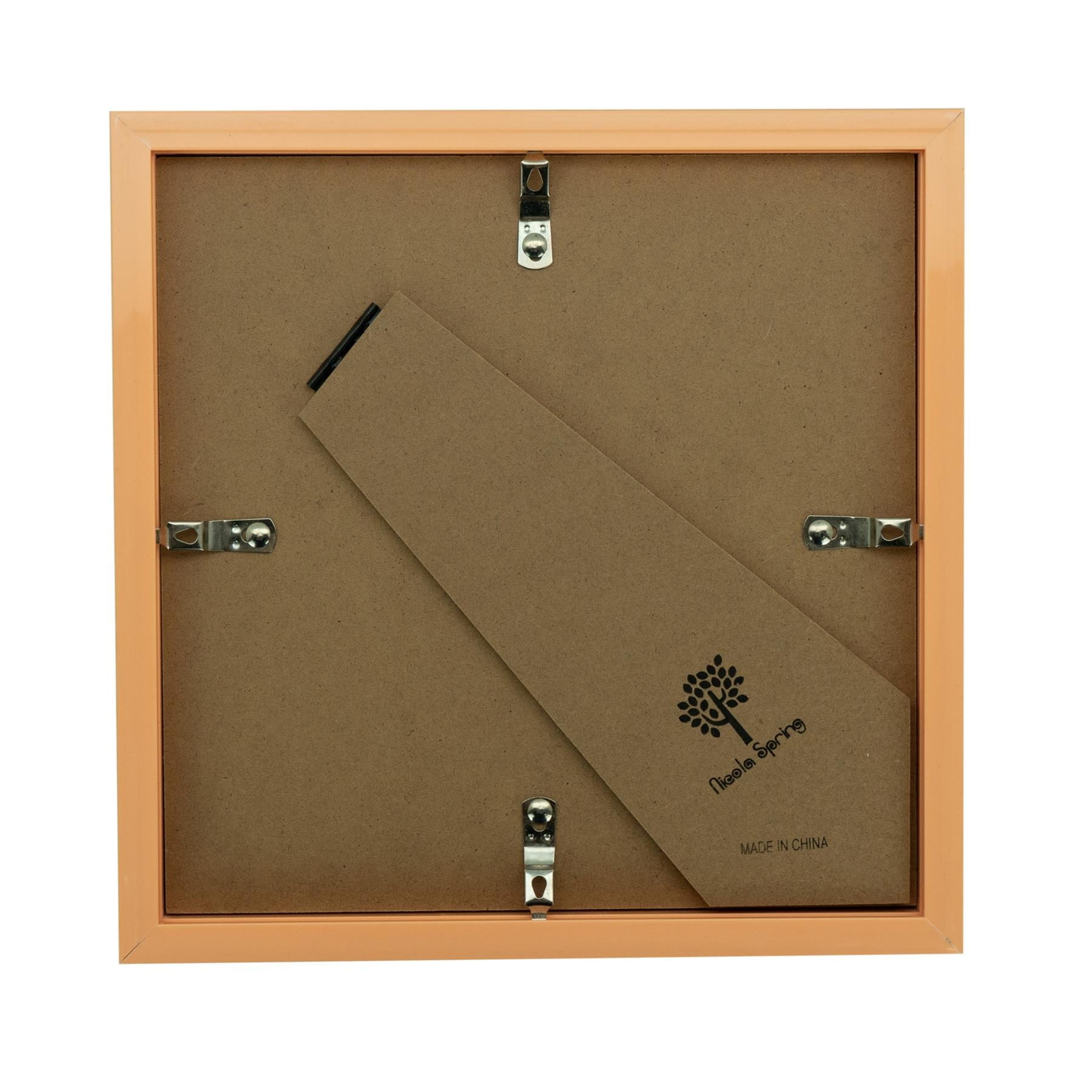 8 x 8 Light Wood 3D Box Photo Frame - with 6 x 6 Mount