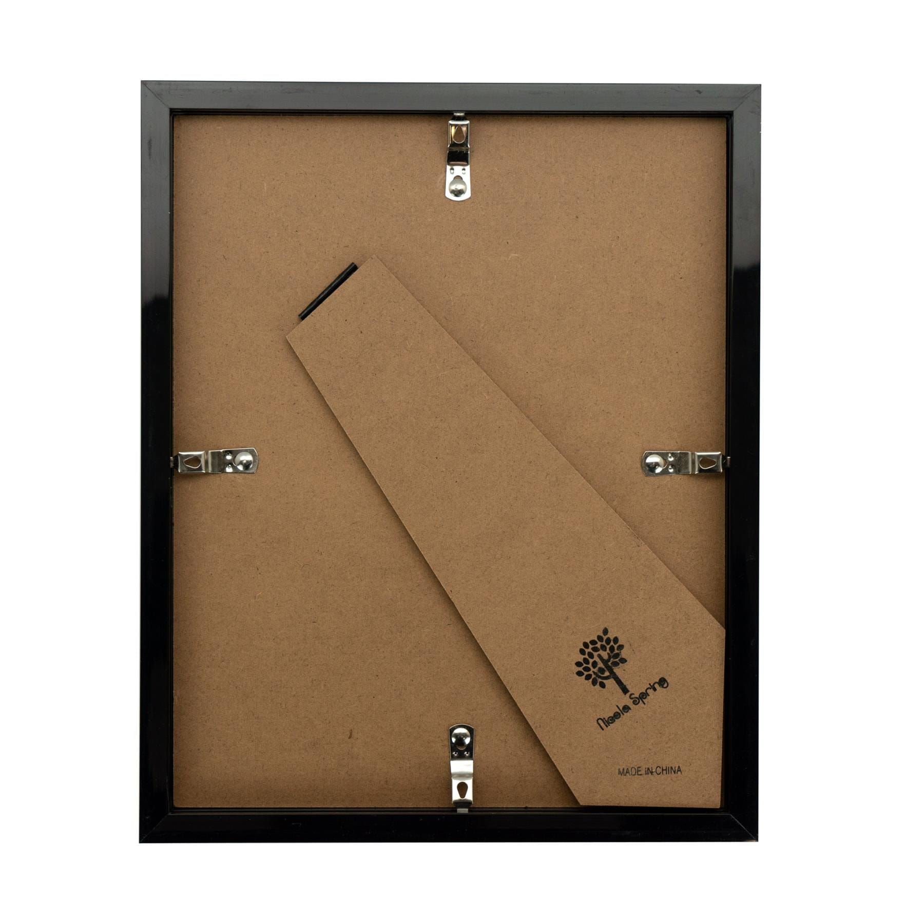 8 x 10 Black 3D Box Photo Frame - with 5 x 7 Mount