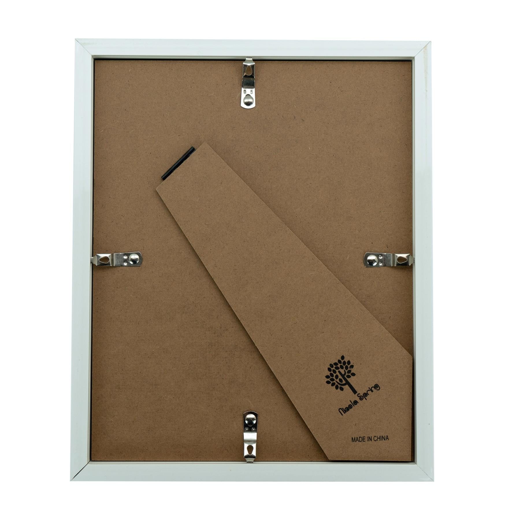 8 x 10 White 3D Box Photo Frame - with 4 x 6 Mount