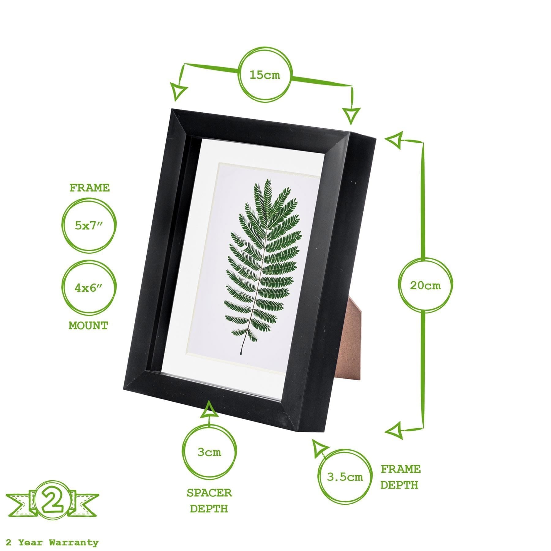 5 x 7 3D Box Photo Frame with 4 x 6 Mount