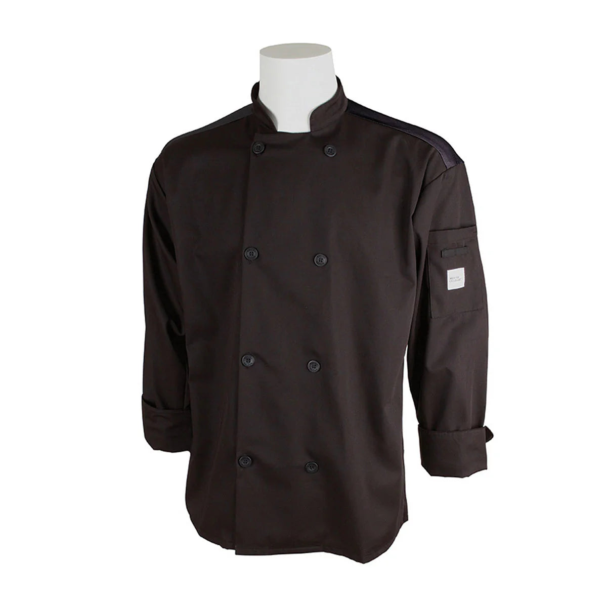 Mercer Millennia Air M60017BK3X Unisex Chef Jacket w/ Shoulder Pocket, XXX-Large, Black