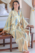 Women's Batik Patterned Robe - Sweet Nuance
