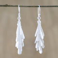 Handmade Sterling Silver Dangle Earrings from Thailand - April Showers