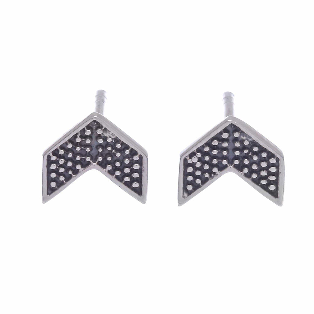 Artisan Made Sterling Silver Stud Earrings (Set of 3) - Weekday Trio