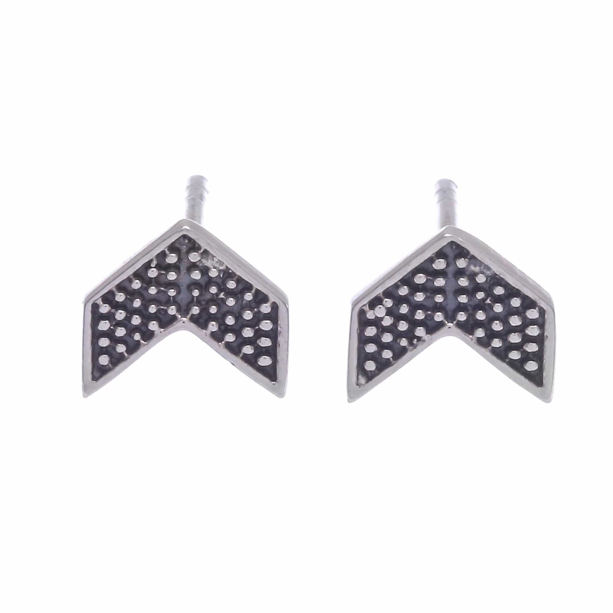 Artisan Made Sterling Silver Stud Earrings (Set of 3) - Weekday Trio