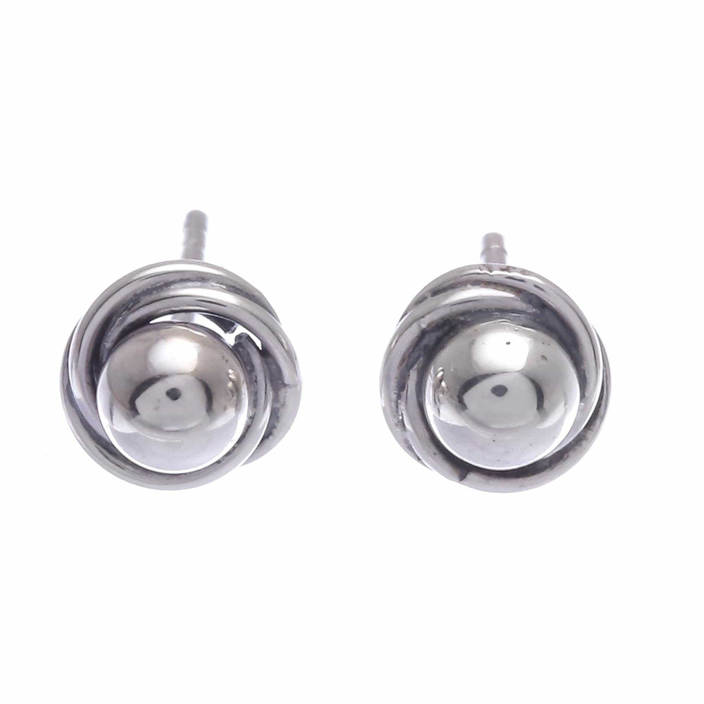 Artisan Made Sterling Silver Stud Earrings (Set of 3) - Weekday Trio
