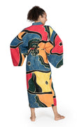 Women's Batik Patterned Robe - Paradise Peacock